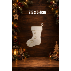 Skarpeta świąteczna 4 7,5cm, sklejka 3mm